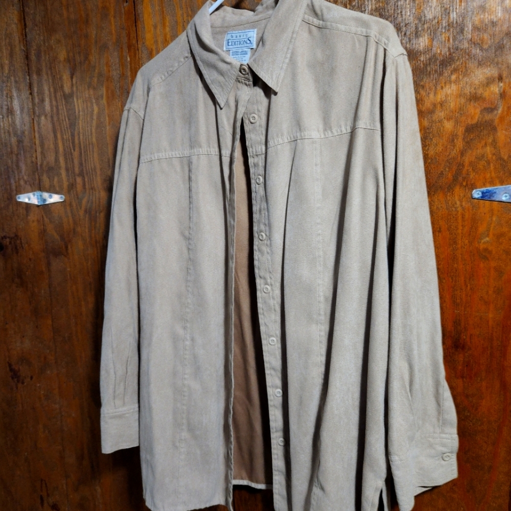 Brushed Long Overshirt
